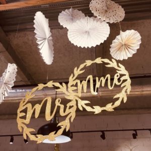 cercle monsieur madame, décoration mariage, décor