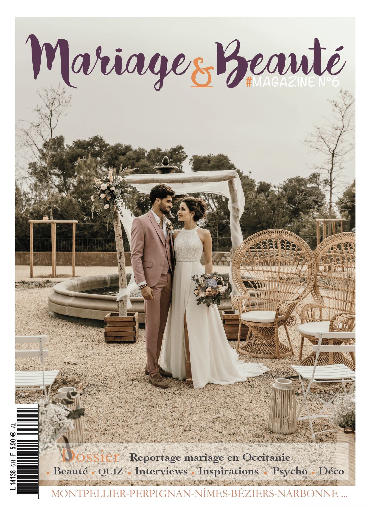 couverture magazine mariage, édition numéro 6