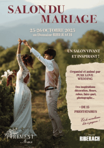 affiche salon du mariage, salon du mariage Perpignan, salon du mariage Perpignan 25 et 26 octobre 2026, domaine Riberach, événement mariage Perpignan, salon du mariage Occitanie