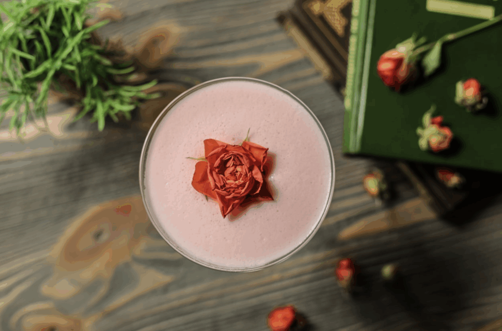 cocktail floral au champagne, cocktail mariage, cocktails champagne, idées de cocktails pour un mariage, boissons alcool mariage