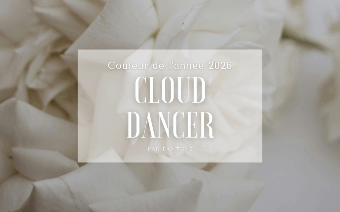 Élue couleur de l&rsquo;année 2026, Cloud Dancer est parfaite pour vos décorations de mariage