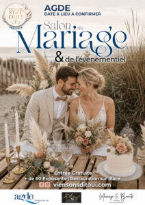 salon du mariage Agde, 2027, agenda mariage en Occitanie, dates salons du mariage Hérault