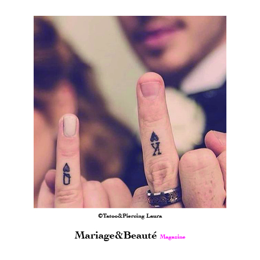 Un tatouage pour son alliance, bague, diamant, flèche, dame, rois