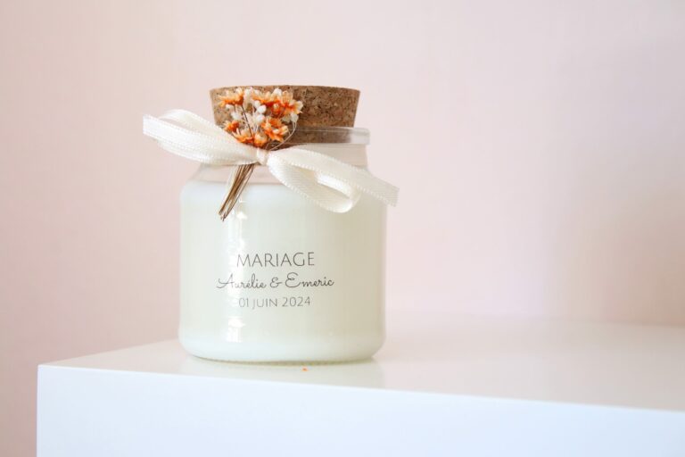 Bougie personnalisee mariage Jolie Bougie a Beziers 1 scaled 1 768x512