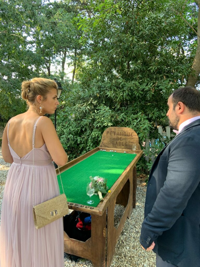 Petanque de table jeu en bois mariage scaled 1 768x1024
