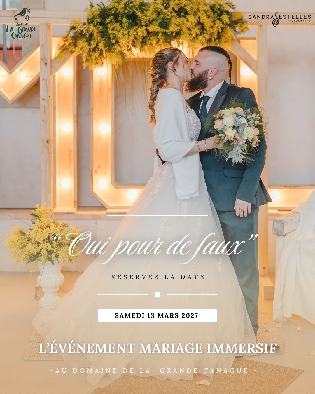 Salon du mariage – Oui Pour de Faux – hérault affiche salon du mariage Béziers, salon du mariage Béziers, salon mariage Hérault, salon du mariage immersif, salon du mariage immersif hérault, salon du mariage Montady