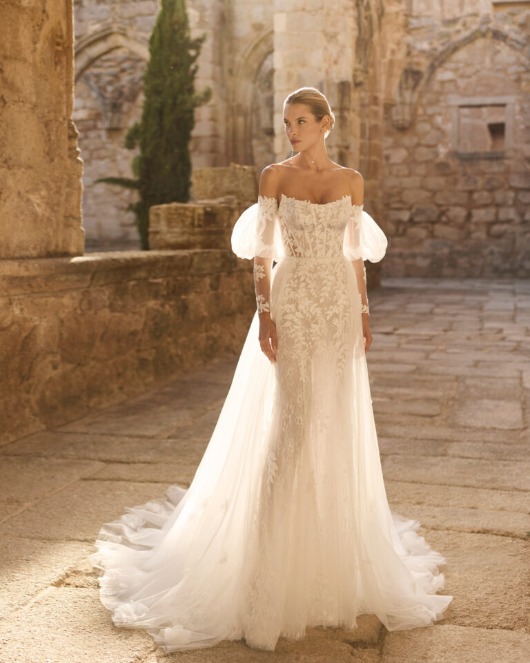 robe de mariee Palmira Adriana Alier boutique LEcrin Blanc Perpignan 768x960