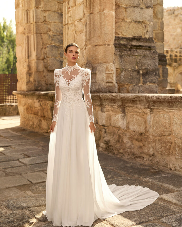 robe de mariee Papiro Adriana Alier boutique LEcrin Blanc Perpignan 768x960